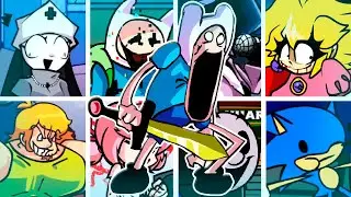 NO HERO V2 but Every Turn a Different Character Sings🎙 (FNF No Hero V2 but Everyone Sings It)