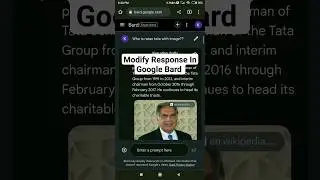 Modify Response In Google Bard | Google Bard New Update | Google Bard vs ChatGpt | Google Bard 