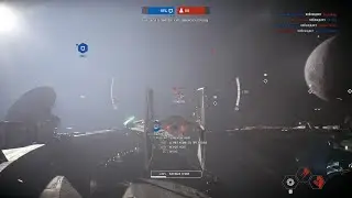 Star Wars Battlefront 2: Space Battle Gameplay #7 - Ultra settings - 60 FPS -1080P