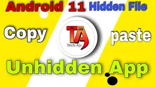 Android 11 copy paste and data file un hiden problem solve