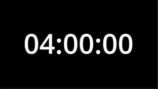 4 Hour Countdown Timer | Simple