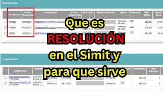 🔴 Que es la Fecha de RESOLUCION del Simit y para que sirve.