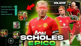 Así JUEGA SCHOLES ÉPICO "Potenciado" de 103 🤩⚽ | EFOOTBALL 2024 Mobile