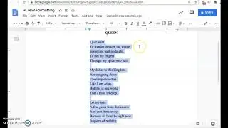 ACreW Poem Format