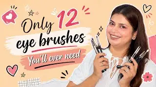 Only 12 Eye Brushes You’ll Ever Need | Complete Eye Makeup Brush Guide for Beginners & Pros