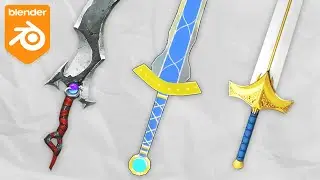 How To Make ANY Sword In 4 Minutes | Blender Tutorial