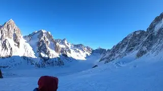 A Day Out Skiing on the Argentiere Glacier