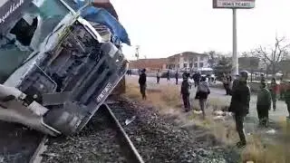 Elazığ'daki Tren Kazasında İlk Görüntüler
