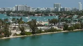 USA - Florida Miami City Pt.03 cityscape seen from the port