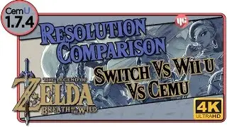 Zelda BOTW | Switch vs Wii u vs Cemu (Resolution Comparison)