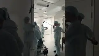 Снимаем кадры в больничной палате