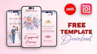 Best Pink floral engagement / wedding invitation video by kine editing11 | Muslims invitation