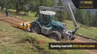 Mountain road maintenance with meriRoad- equipment