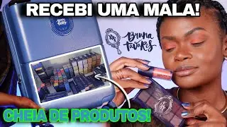I tested the SUITCASE🧳 FROM THE BRUNA TAVARES LINE (foundation, concealer, powder, blush, eyes an...