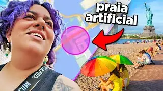 Acabei numa PRAIA ARTIFICIAL com Idols, Robô Gigante e Estátua da Liberdade (Odaiba)