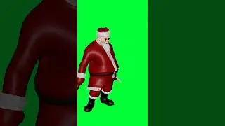 Santa claus green screen animation youtube #short #viral