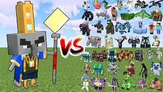 ARCH ILLAGER vs ALL MOST POWERFUL MOBS (Minecraft Mob Battle)