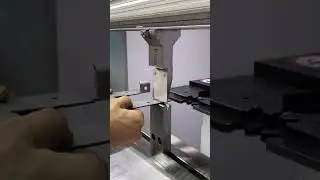 Bending works with emphasis. Bending the sheet with a stop. #machines #shortvideo #production #work