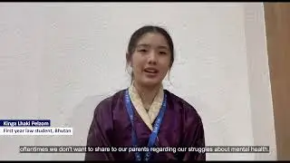 Adolescent Health - This Is What We Need: Kinga Lhaki Pelzom, Bhutan