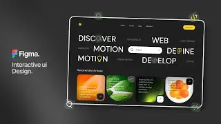 Interactive UI/UX Design in Figma — Minimal Website UI Tutorial (2026)