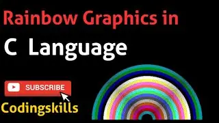 C program to make rainbow in graphics | 