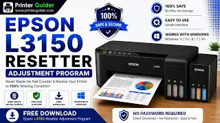 Epson L3150 Resetter Adjustment Program Free Download without Password | 