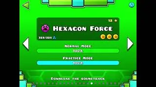 Hexagon Force 100% reverse | Geometry Dash