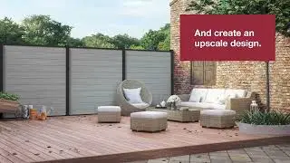 Freedom Outdoor Living - Emblem Vinyl Fence, Decorative Screen Panels, Mixed Material Fencing
