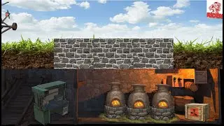 rust - живу в подвале / бункер из камня/ самый низкий дом. - I live in the basement