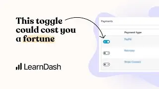 Stop using the LearnDash Payments feature