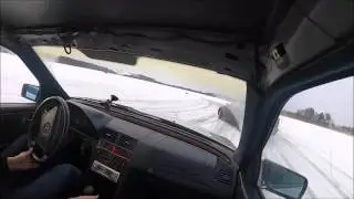 Drift train on ice