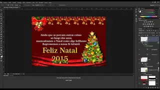 Como fazer efeito convite de Natal Photoshop