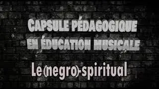 (Negro)- spiritual