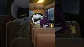 Murder Drones fan animation | UZI x N sleeping on bus 💛💜🚌 | 12 FPS | Loop animation