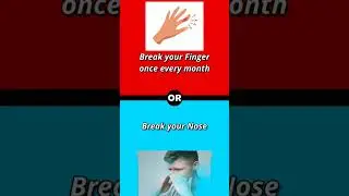 What Would You Rather? #whatwouldyourather #redorblue #purplepill #pick #choose #choice #game #quiz