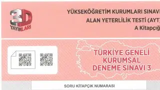3D AYT MATEMATİK ÇÖZÜMLERİ 