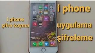 iPhone telefon sifre koyma . İPhone uygulamalara sifre koyma