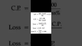 S.p ,C.p ,Loss, profit percentage By SHIVAM SIR. 