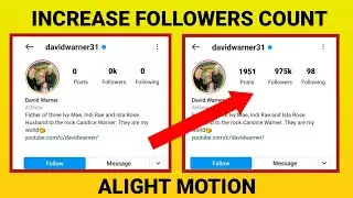 HOW TO MAKE INSTAGRAM FOLLOWERS COUNTING VIDEO | ALIGHT MOTION TUTORIAL | TRICKS TAMIL