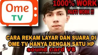 Cara rekam layar di ome tv agar ada suaranya hanya dengan satu hp saja | jangan di skip biar paham
