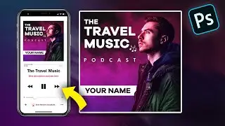 How To Create Easy Podcast Poster Design - Photoshop Tutorials