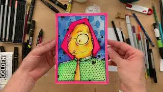 Epic Art piece! Timelapse mixed media art!