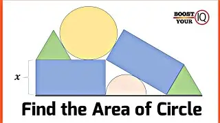 Find the area of Circle | Geometry Puzzle | Mind Riddles | BoostyourIQ