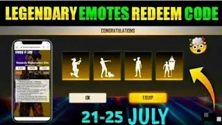Free Fire Today Redeem Code 21 july | ff Reedem Code | Legendary Emotes Redeem Code Free Fire