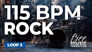 Rock Drum Loop – 115 BPM (4/4) | Energetic Groove for Practice, Jamming & Production – Loop 2