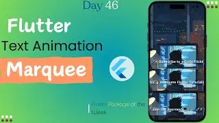 Text Animation in Flutter || Text Slide Animation || Marquee Package Flutter