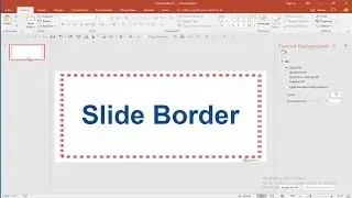 How to Add Slide Border in Microsoft PowerPoint Document 2017