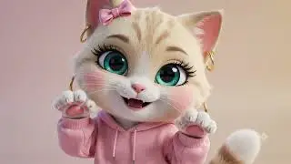 Dancing Cat Girl 🐱💃 | Cute Cartoon for Kids 