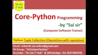 Python Tuple Collection with operators || Python +,  *,  in, not in operators || Python Tuples ||#96