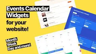 Events calendar widgets for your website